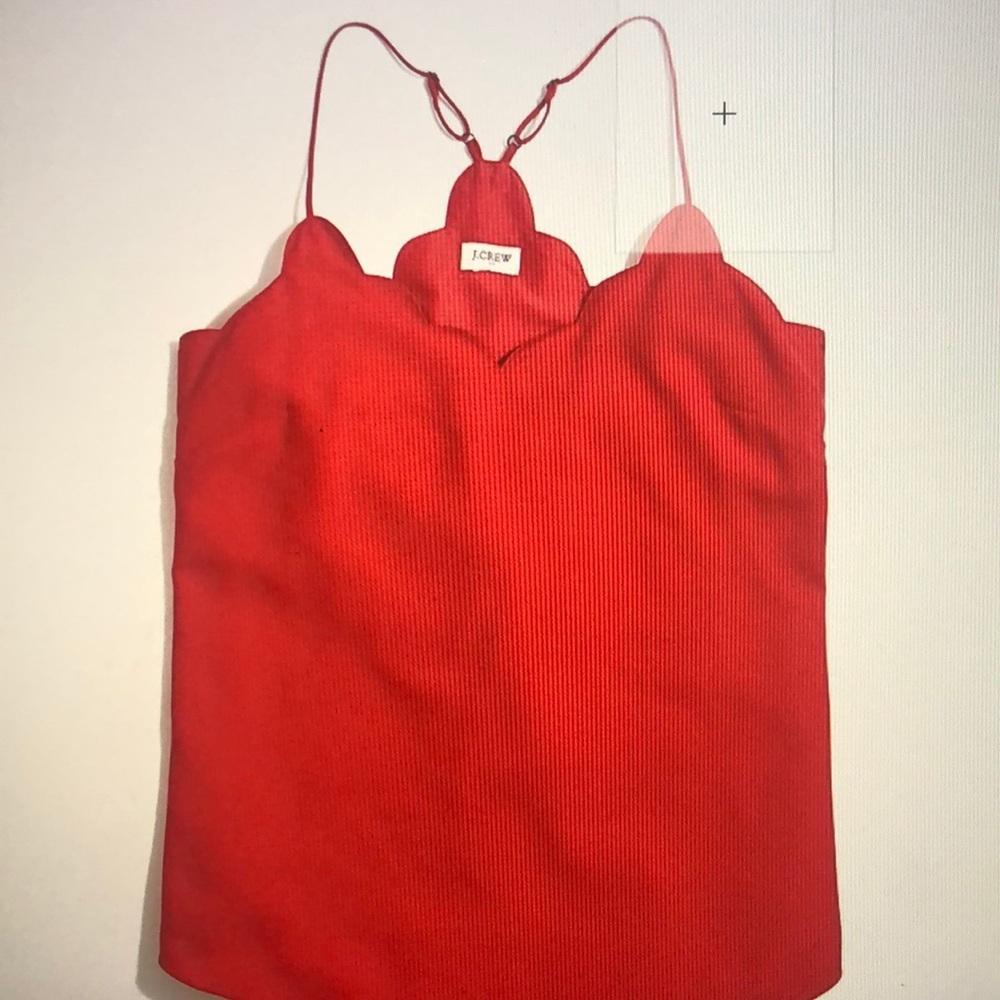 Jcrew scalloped cami top
